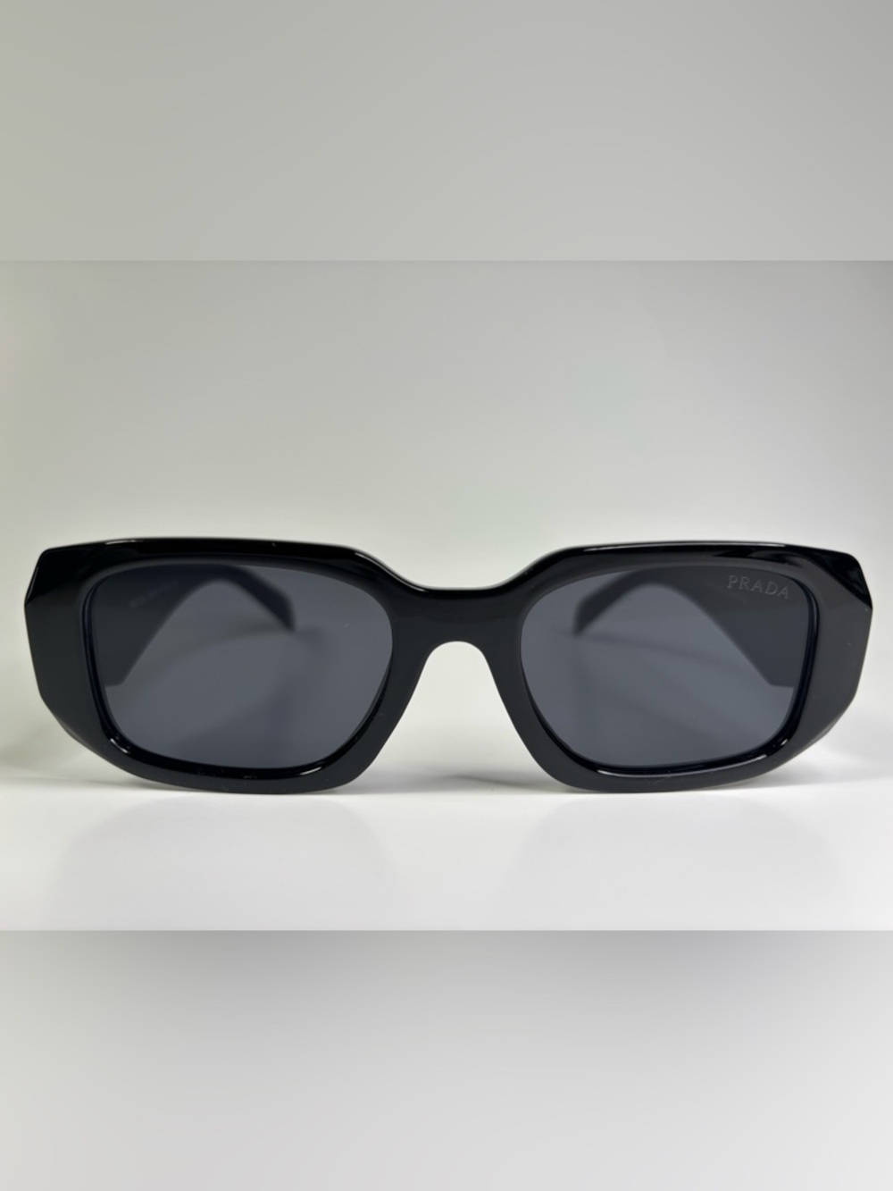 Prada All Black Sunglasses Full Set